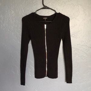 Black Sweater with Zipper